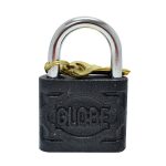 Candado Globe 60 mm. negros - 3 llaves C60 c6 un (2540060)