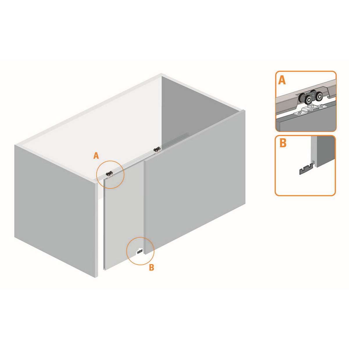 Corredera Ducasse Kit DN80-SR 2 metros (3121300) - Imagen 2