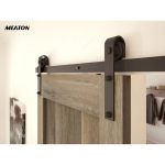 Kit rueda rustica negro puerta corrediza 3 mts. (8001420)
