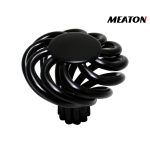 Tirador colonial CORCEGA oval 38x30mm.negro mate (8005180)