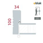 MARCO STD PUERTA OBLAK PRACTIKA BLANCO 70/10 IZQ (8008310)