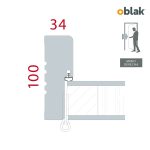 MARCO STD PUERTA OBLAK MOLDEADA CAMDEN BL.70/10DER (8008340)