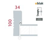 MARCO STD PUERTA OBLAK MOLDEADA CAMDEN BL.80/10IZQ (8008390)