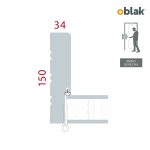 MARCO STD PUERTA OBLAK MOLDEADA CAMDEN BL.80/15DER (8008410)