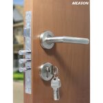 Cerradura COMBO seg.3pernos c/manija rect 60mm.mul (CERSEGRECMUL60)