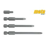 PUNTA BIT PZ 3x50 MM. 1/4" ACERO  Set10 xunidad (motaBPZ350)