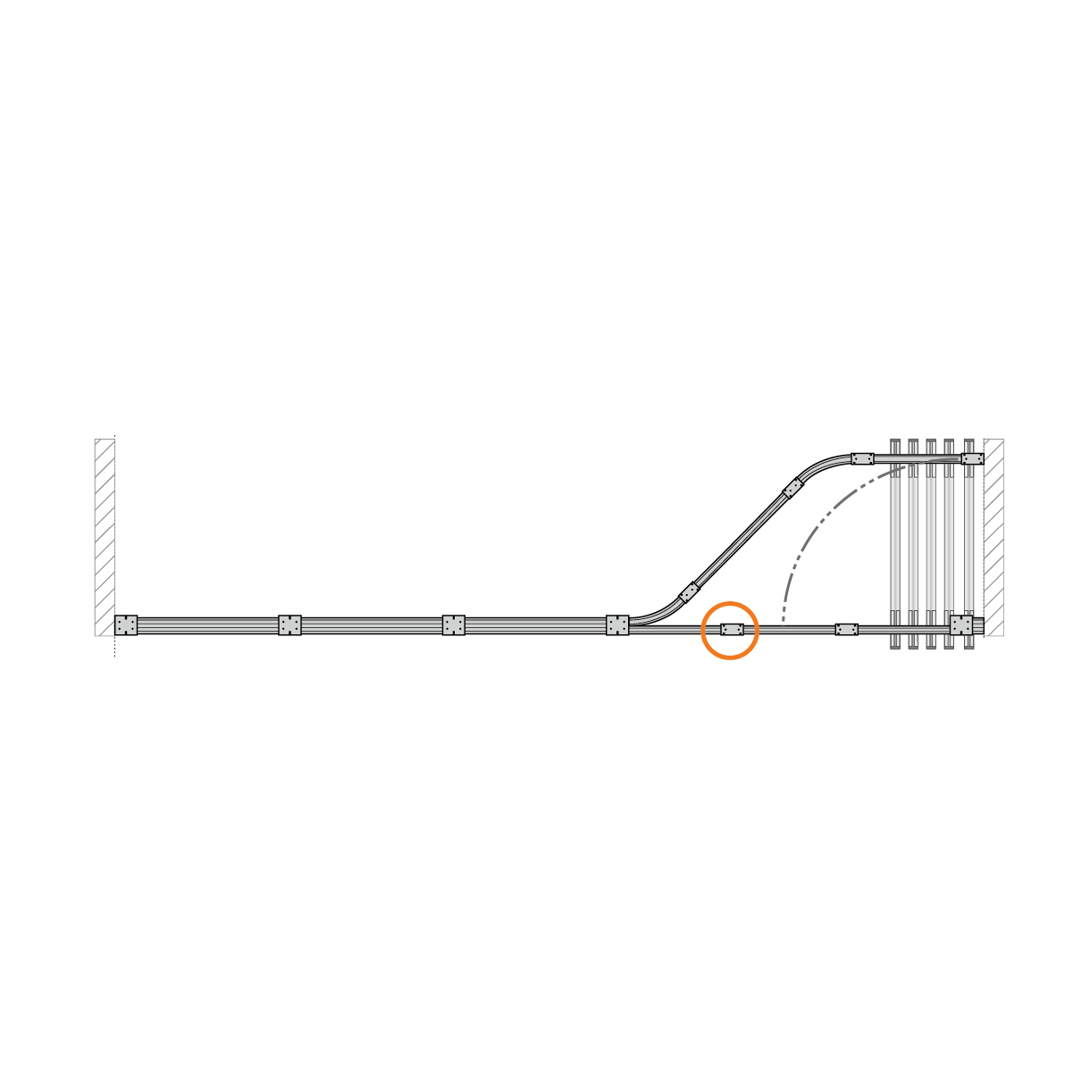 CONECTOR MEDIO RIEL SIGMA (3171180) - Imagen 2