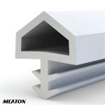 Burlete blanco para puerta con espiga rollo 25m (8000310)