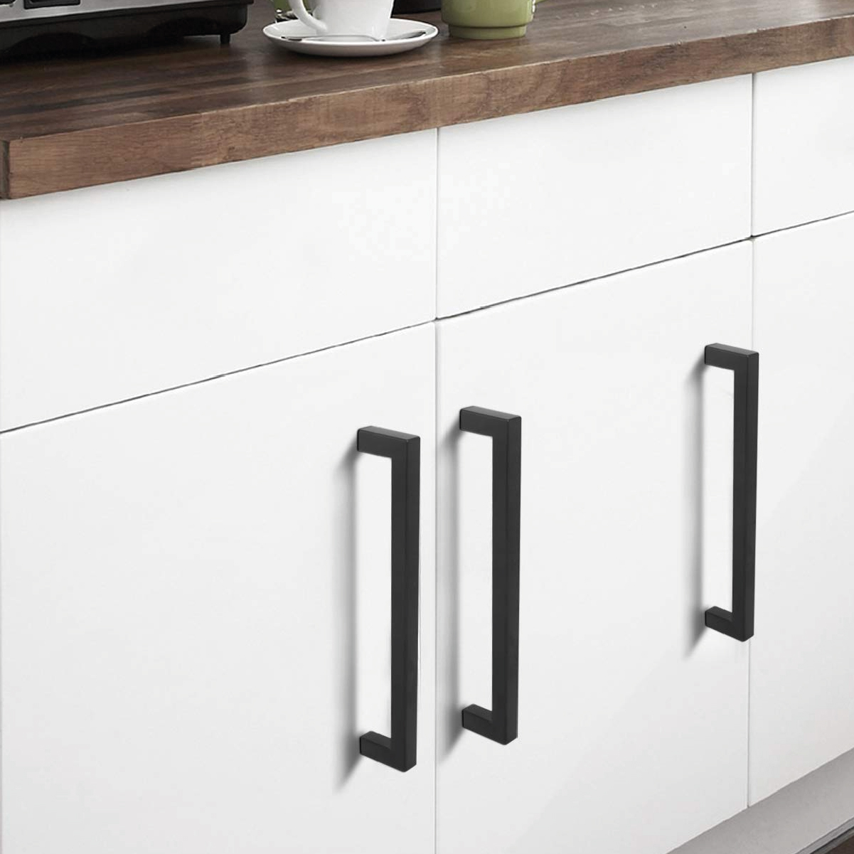 Tirador Tipo C 160 mm. ac.inox. NEGRO c50 C400 (8004600) - Imagen 2
