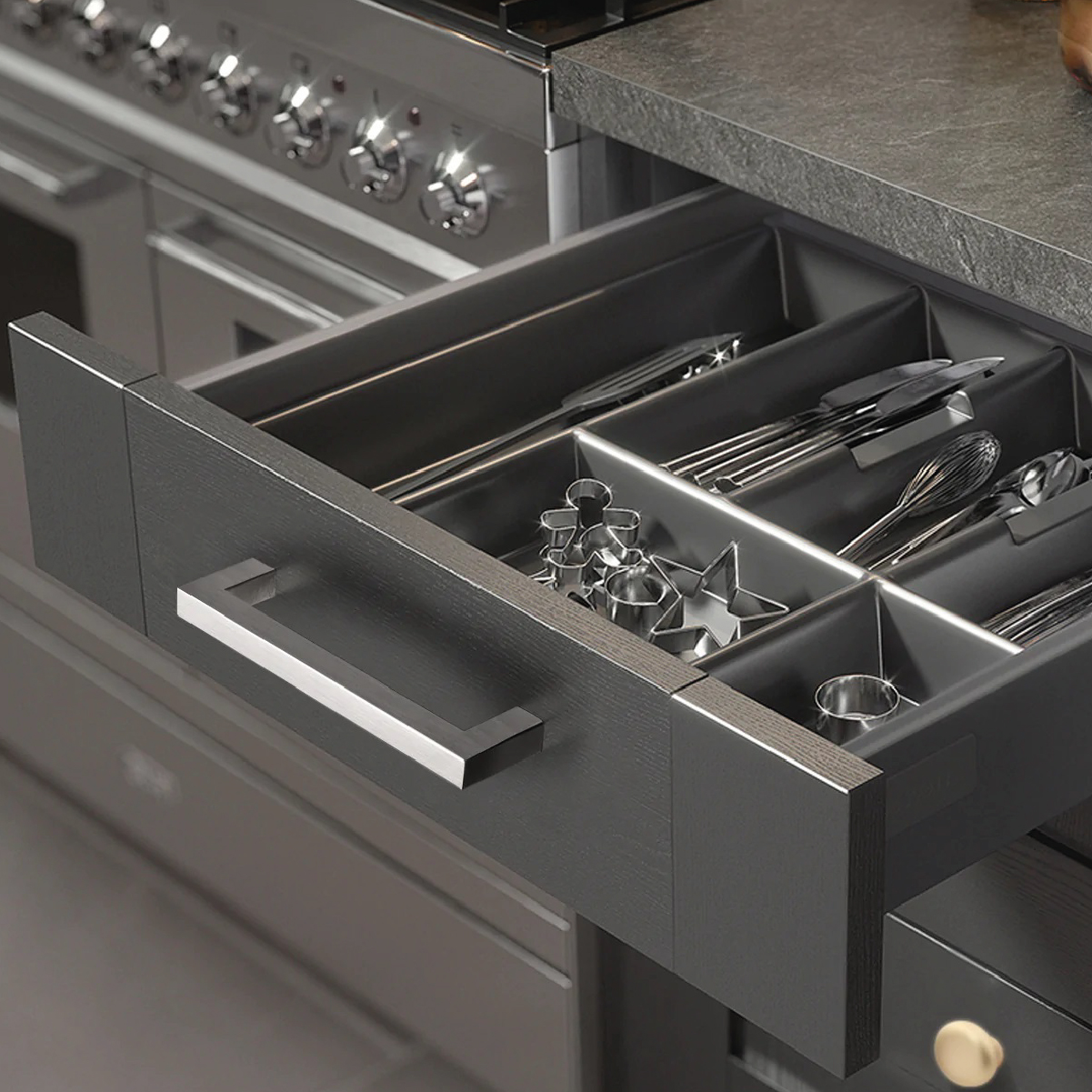 Tirador Tipo C 256 mm. ac.inox. SATINADO c50 C400 (8004620) - Imagen 2