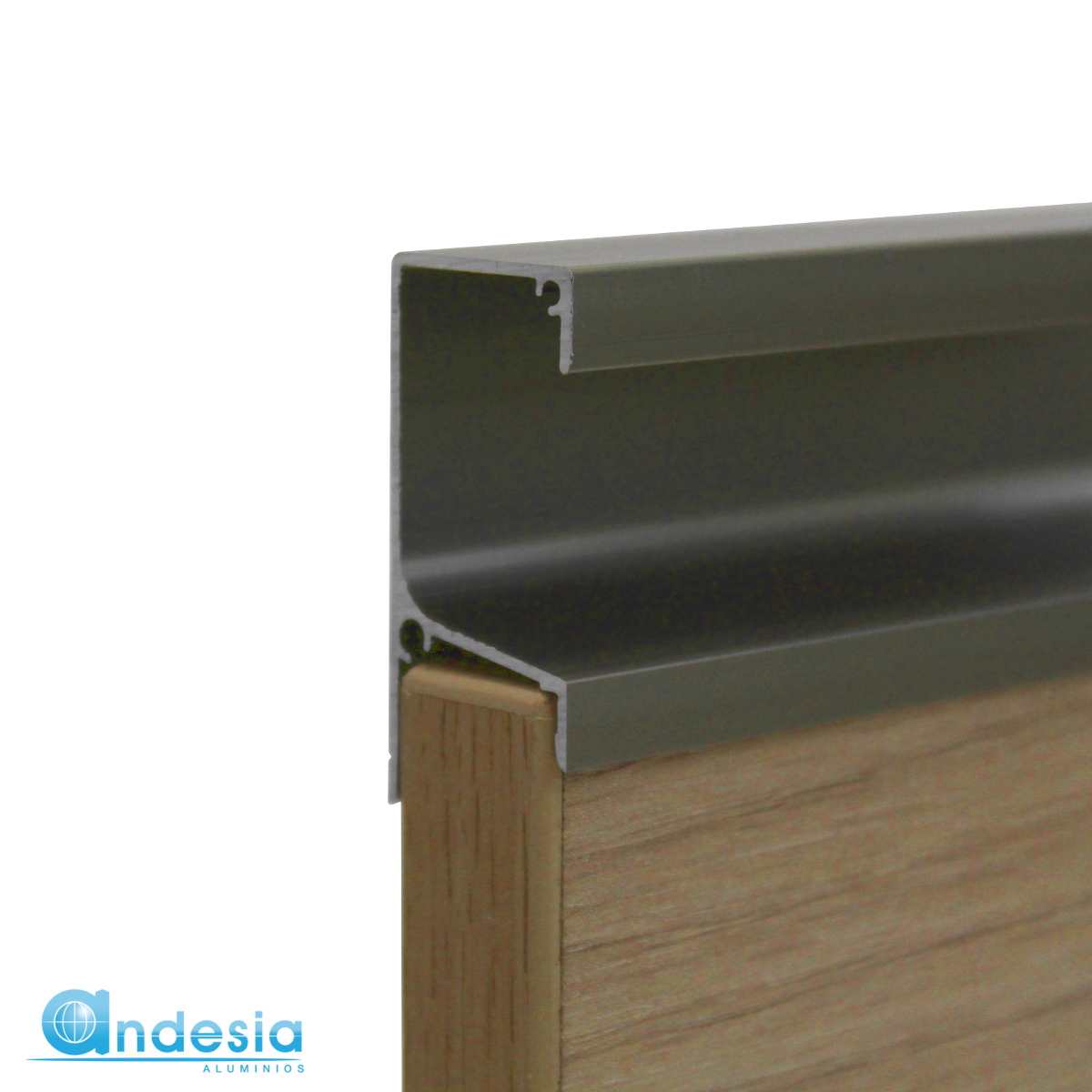 Perfil Tirador 1009 LIVIANO Anodizado champagne (TAPA) (7416226) - Imagen 2