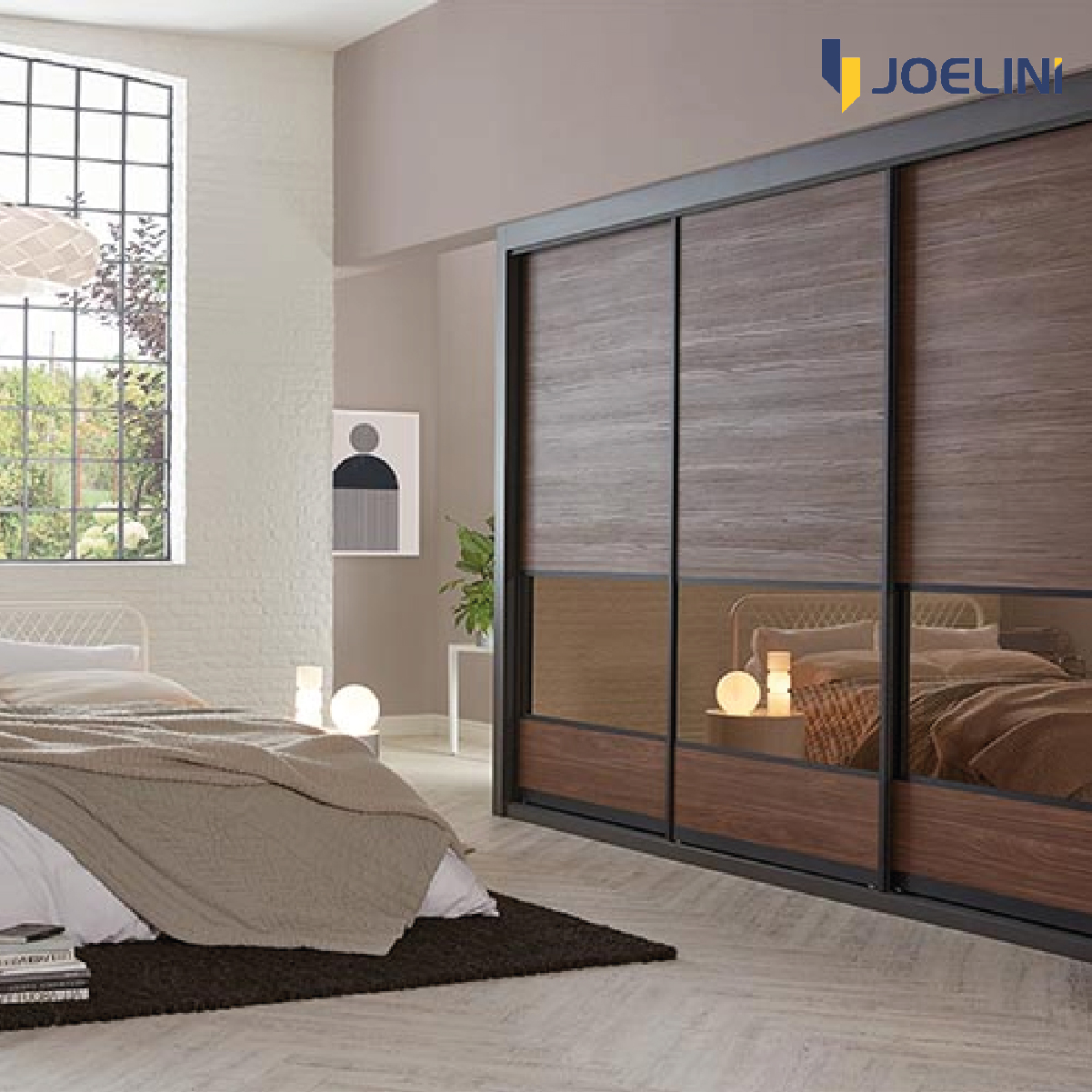 Sistema integral JOELINI 3metros STANDARD 3 HOJAS NEGRO (SISJOELINI3STD3HN) - Imagen 2