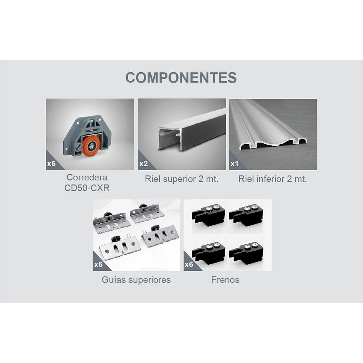 Sistema Inegral ARICA 2m.STANDARD 3 hojas (SISARICA2STD3H) - Imagen 2