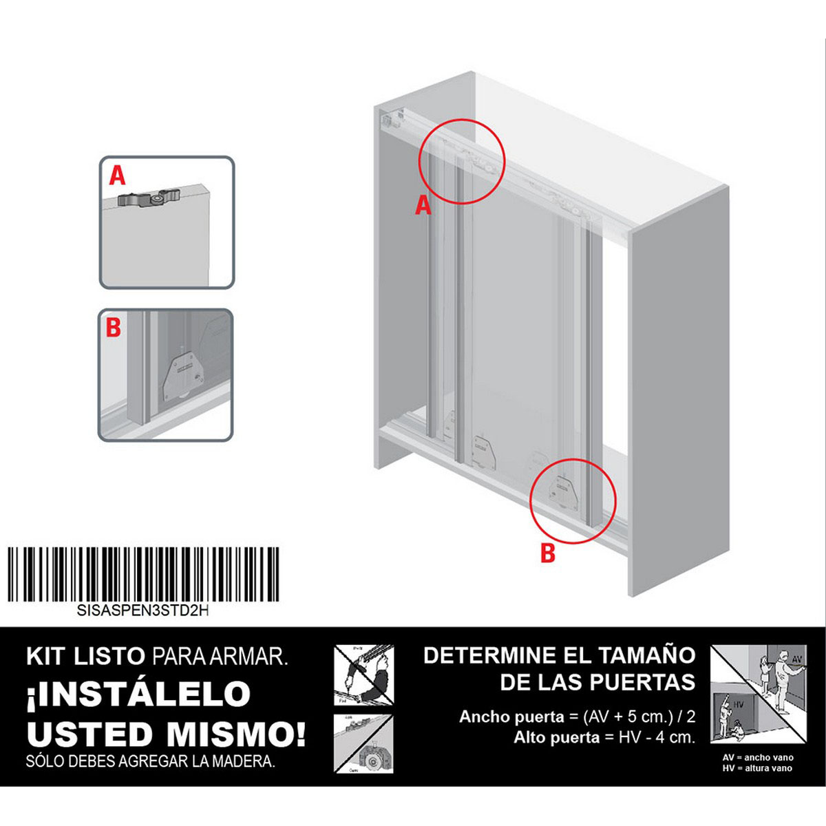 Sistema Integral ASPEN 3mts.STANDARD 2 hojas (SISASPEN3STD2H) - Imagen 3