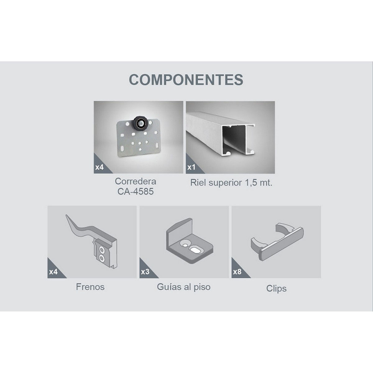 Sistema integral ECO 1,5metros STANDARD 2 HOJAS (SISECO15STD2H) - Imagen 2