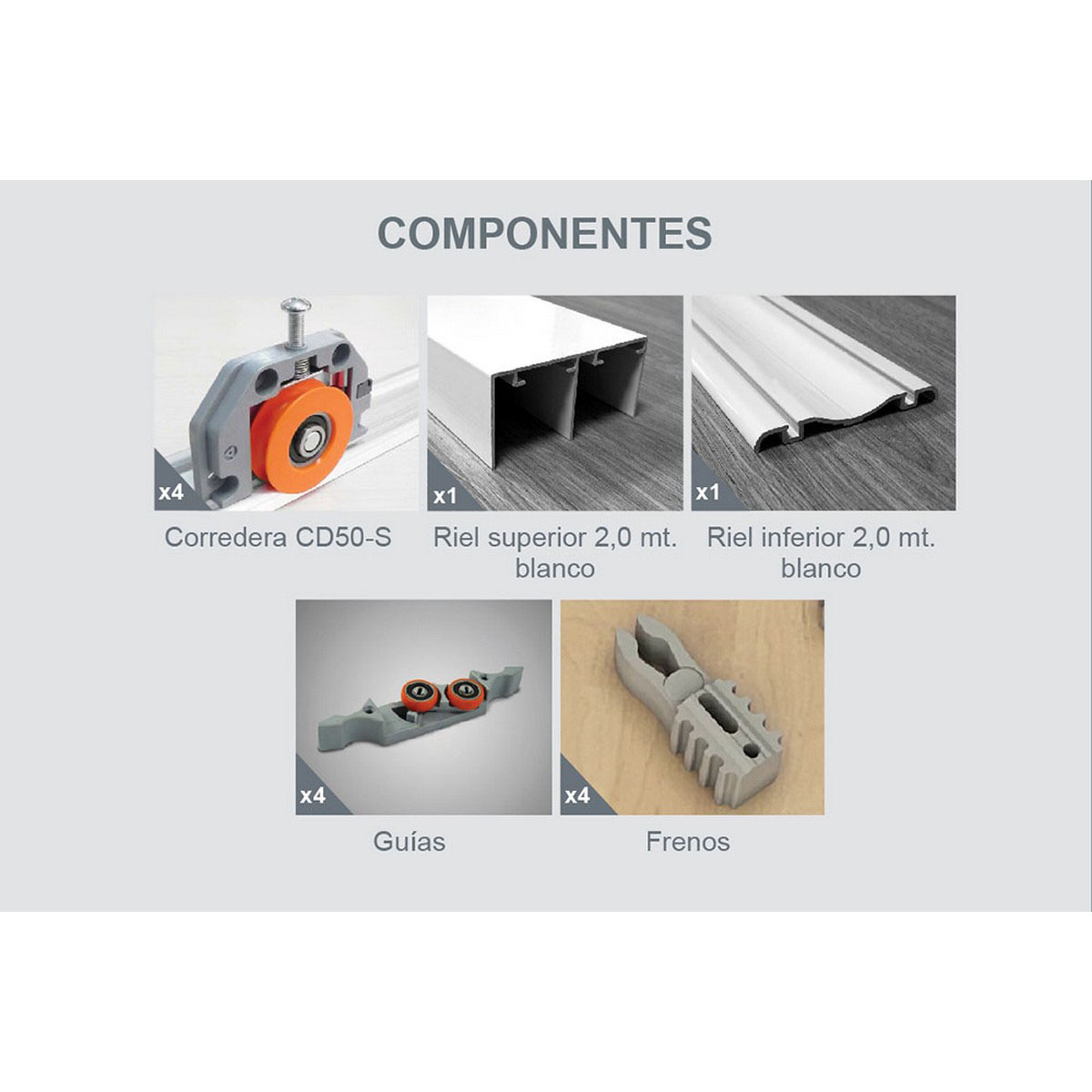 Sistema Integral OSLO 2mts.STANDARD 2 hojas (SISOSLO2STD2H) - Imagen 2