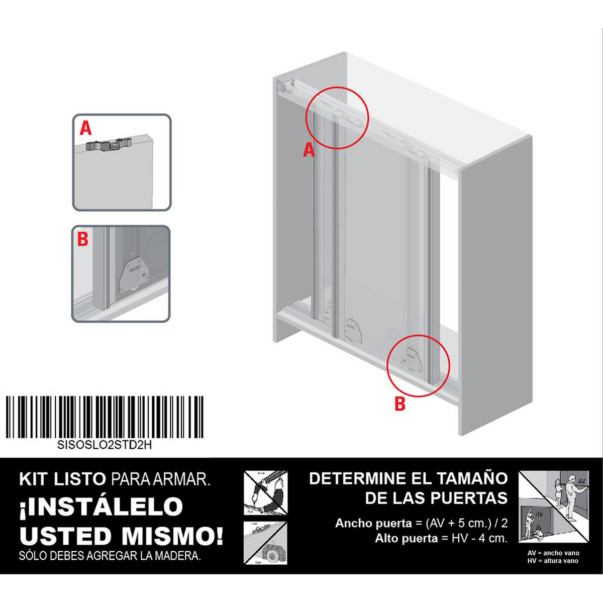 Sistema Integral OSLO 2mts.STANDARD 2 hojas (SISOSLO2STD2H) - Imagen 3