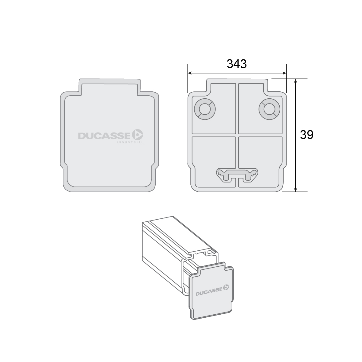 Tapa plástica lateral riel U-21 Ducasse (3141000) - Imagen 3