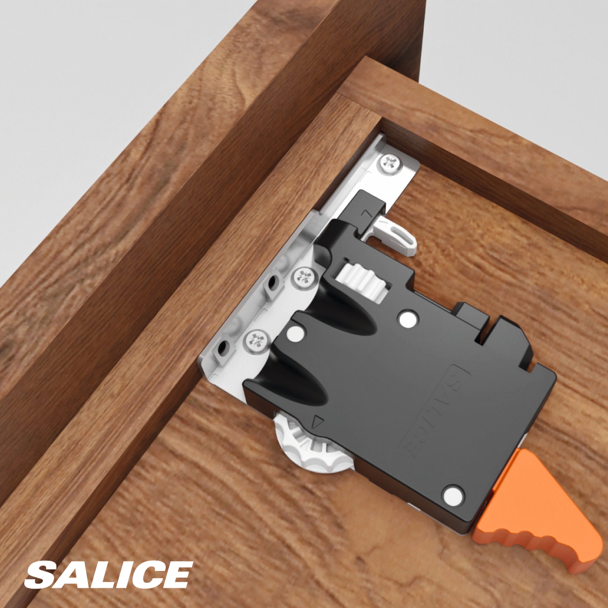 SALICE Clip 3D para guia oculta F70 70kg (3470100) - Imagen 2