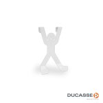 Percha DUCASSE para puerta tipo H BLANCA (3223000)