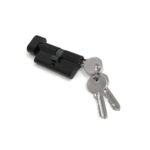 Cilindro traba/llave 60 mm NEGRO zamac/cobre 3 llaves (2582015)