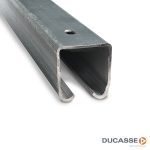 Riel DUCASSE U100 acero 2mts.GALVANIZADO (3140104)