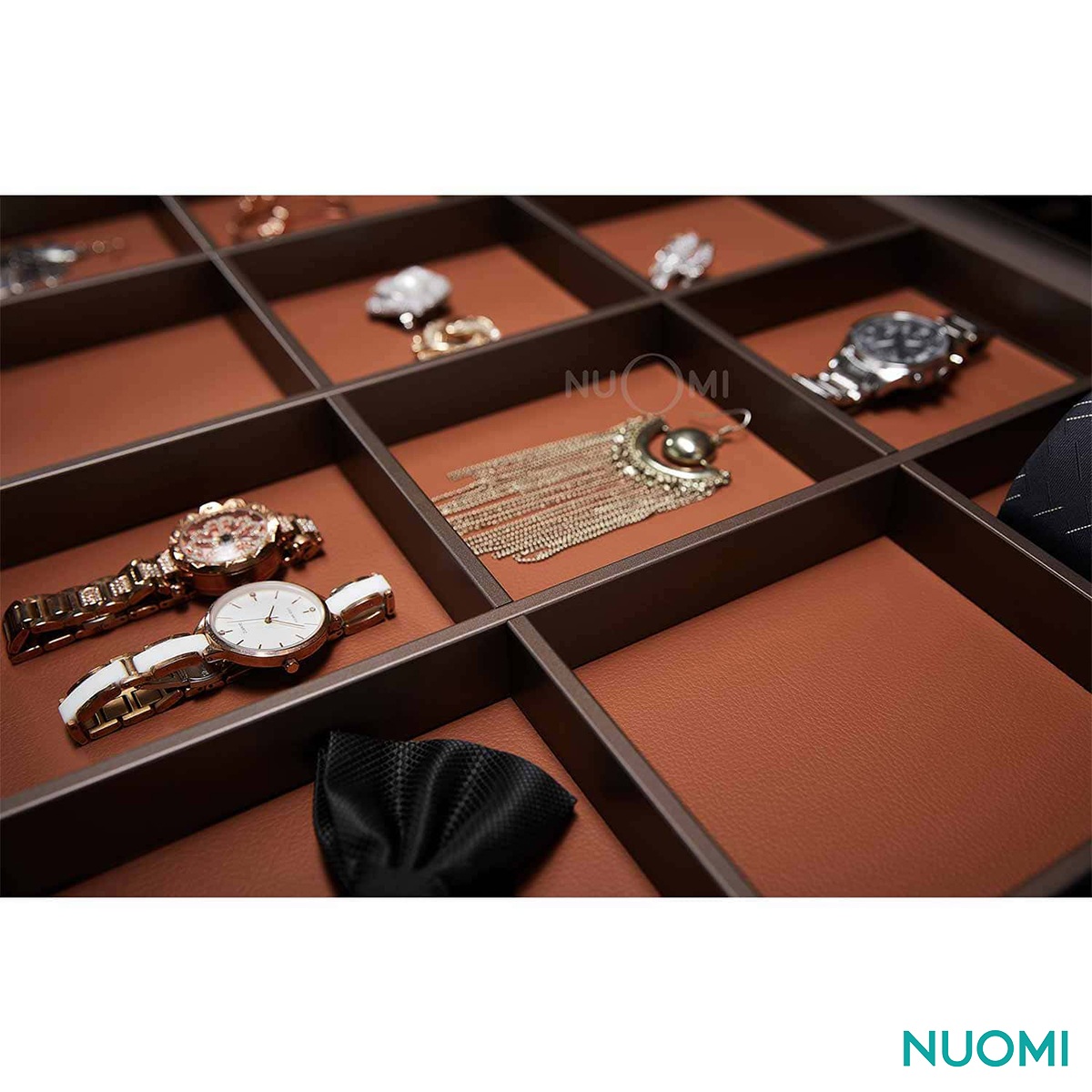 Cajón organizador 18 cubiculos cierre suave NUOMI (Ralphie) Champagne 660mm (N6100670) - Imagen 2