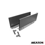 Lateral cajon metal H=10cm 44cm Gris para corredera oculta (2533343)