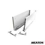 Lateral cajon metal H=15cm 39cm Bllanco para corredera oculta (2533438)