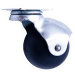 Ruedas bola goma de base 1.5" (40mm) MEATON (3041015)