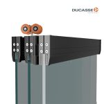 Corredera TAURO PLVD80 + 2 hojas NEGRO (D10300001472)