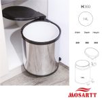 Cubo de basura extraíble cilindrico 14Lts (MSB14)