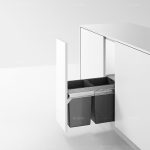 Cubo basura extraible doble NUOMI 300mm 20L (N3090004)