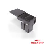 Cubo de basura 2x27Lts lateral (MBRD45027W)