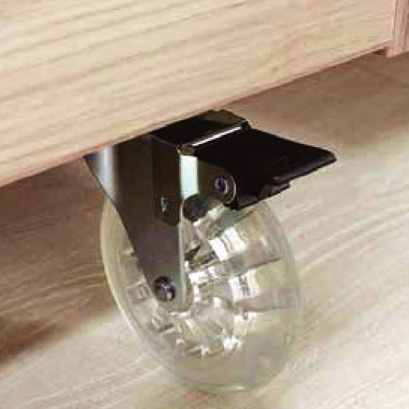 RUEDAS TRANSPARENTES CON BASE