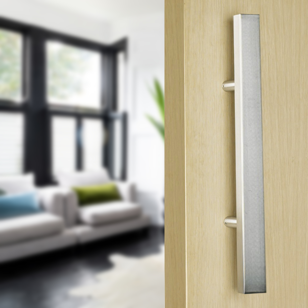 Manijon inox SIMPLE CUADRADO H 1000x40 (700mm) (8004460) - Imagen 3