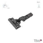 Bisagra tipo "T" TERABLACK TITUS CURVA 35mm c/freno (8002310)